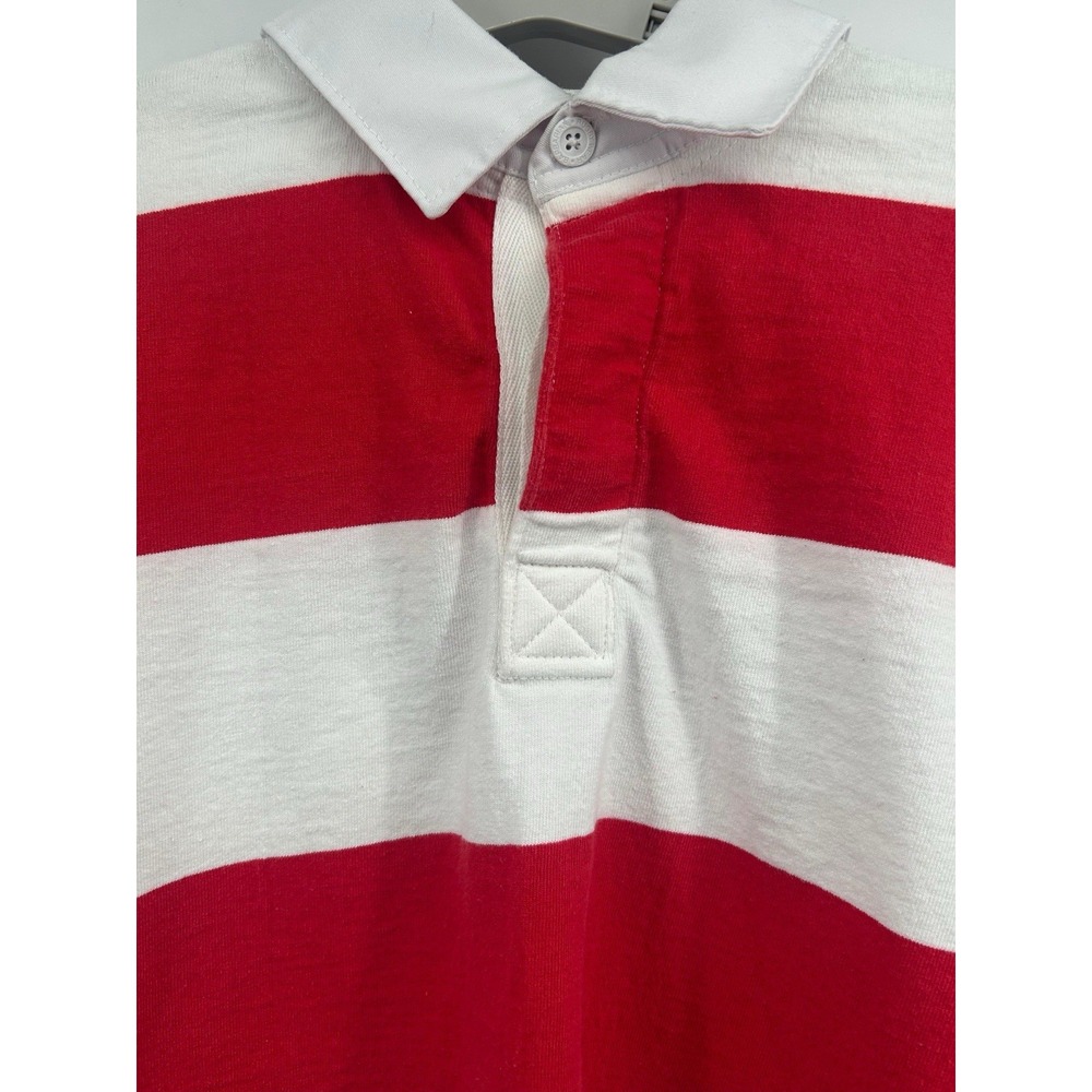 Barbarian Casual Weight Striped Rugby Jersey Red Lightweight Large Canada - Picture 2 of 11